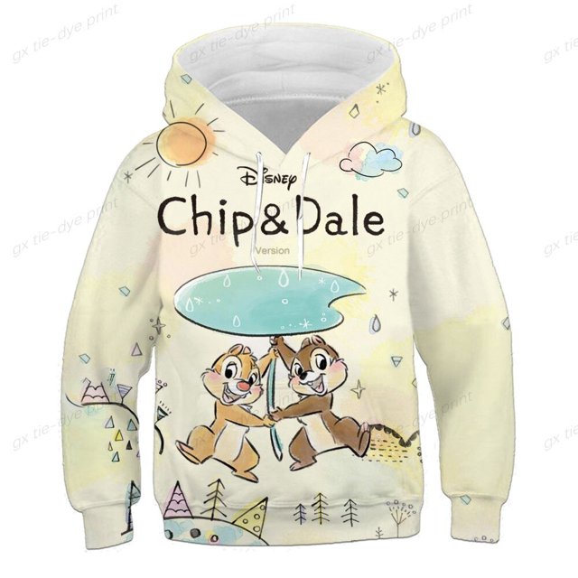 Sudadera con capucha Kawaii Disney Two Squirrels para mujer, divertida y bonita sudadera con capucha de dibujos animados, sudadera Unisex para mujer, jersey para mujer, sudadera con capucha 110 zhangmengya CONDUJO