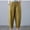 Yellow pants for women, variant on up to 60% off Gifts Usmixi Womens Casual Trousers Breathable Cotton Linen Elastic Waist Cropped Pants Leisure Solid Loose Straight Pants with Pocket White XL