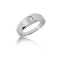 thumbnail image 4 of Mens White Gold 1/4ct Solitaire Bezel Diamond Ring, 4 of 4
