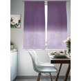 thumbnail image 3 of Purple Gradient Sheer Curtains 72 inches Long 2 Panels Set Simple Color Gradient Abstract Art Tiers Sheers Rod Pocket Small Window Short Curtains for Kitchen Cafe, Each 52" W x 72" L, 3 of 7