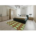 thumbnail image 4 of Ahgly Company Indoor Round Patterned YellowGreen Area Rugs, 8' Round, 4 of 6