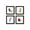 Black Framed Version, variant on Gallery Pops Disney The Lion King - Pride Rock Wall Art Bundle (4-Pack), Black Framed Version, 12" x 12"