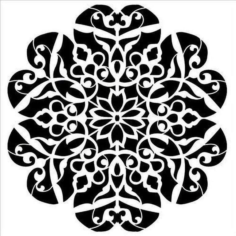4Pcs 15X15 Mandala Stencils For Wood Tiles Fabric Wall Stencil Painting  Tools DIY Home Decoration Drawing