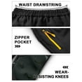 thumbnail image 7 of POENTAB Kids Boys Hiking Snow Ski Pants Fleece Lined Softshell Waterproof Warm Insulated Trousers with Zipper Pockets Black Size 4-5, 7 of 7