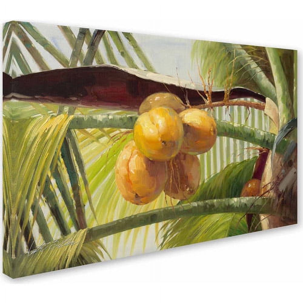 Trademark Fine Art "Coconut Palm I" Canvas Art by Victor Giton