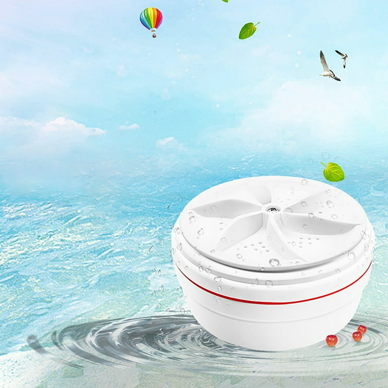 Portable Washing Machine, Mini Washing Machine Ultrasonic Turbine Wash,  Mini Portable Washer for Underwear, Sock, Baby Clothes, Travel, Camping,  Dorm