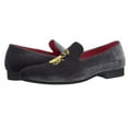 thumbnail image 7 of Santimon Mens Dress Shoes Velvet Loafers Slip-on Classic Party Casual Business Shoes Grey 11 US, 7 of 7