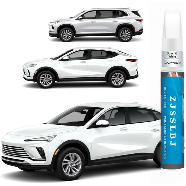 Pintura de Retoque para Autos (Blanco Cumbre (GAZ/WA8624)) para Buick, Kit de Reparación de Rayones de Pintura para Autos, Solución Rápida y Fácil de Reparar, Bolígrafo Removedor de Rayones 2 en 1 co