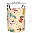 thumbnail image 2 of DouZhe Waterproof Collapsible Large Laundry Baskets, Cute Dogs Funny Puppy Prints Circular Hamper with Handles, 2 of 6