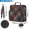 thumbnail image 2 of FORMRS Zipper Binder with Shoulder Strap 2-inch Ring 500 Sheet Capacity File Bag, Red Tartan Pattern, 2 of 5