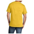 thumbnail image 2 of Mens Core Cotton Male T-Shirts Lemon Yellow 4XL, 2 of 4