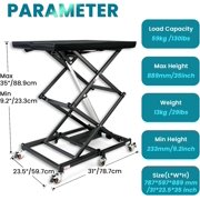 WEYRAL Electric Portable Mini Mobility Lift, 9.2''-35'' in Height Adjustable Lifting Platform with 6 Wheels