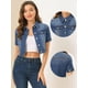 thumbnail image 2 of Chaqueta Corta Allegra K Vaquera Azul XL Para Mujer, 2 of 6