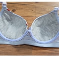 thumbnail image 4 of YUGYXL Flower Printed Bra for Women Daily Gather Seamless Bra Full Coverage Underwear Bras Comfy Breathable Adjustable Bra Purple 38, 4 of 9
