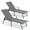 Gray, variant on Crestlive Products 2‑Pack Outdoor Chaise Lounge Chairs – 5‑Position Aluminum Adjustable Patio Chaise Lounge with Rust Resistant Frame, Gray