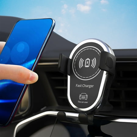 Wireless Charger Cargador inalámbrico para coche, carga magnética rápida de 15W para todo tipo de vehículos, para viajeros por carretera