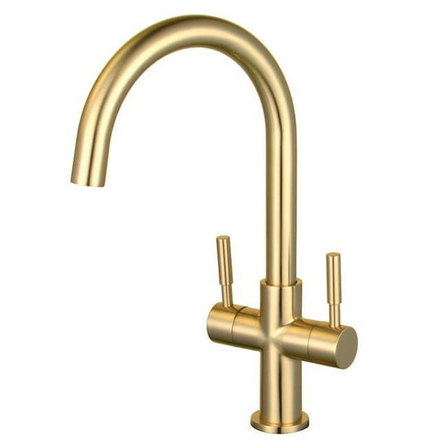 Kingston Brass LS8293DL Fauceture Concord Two-Handle Vessel Faucet, Brushed Brass