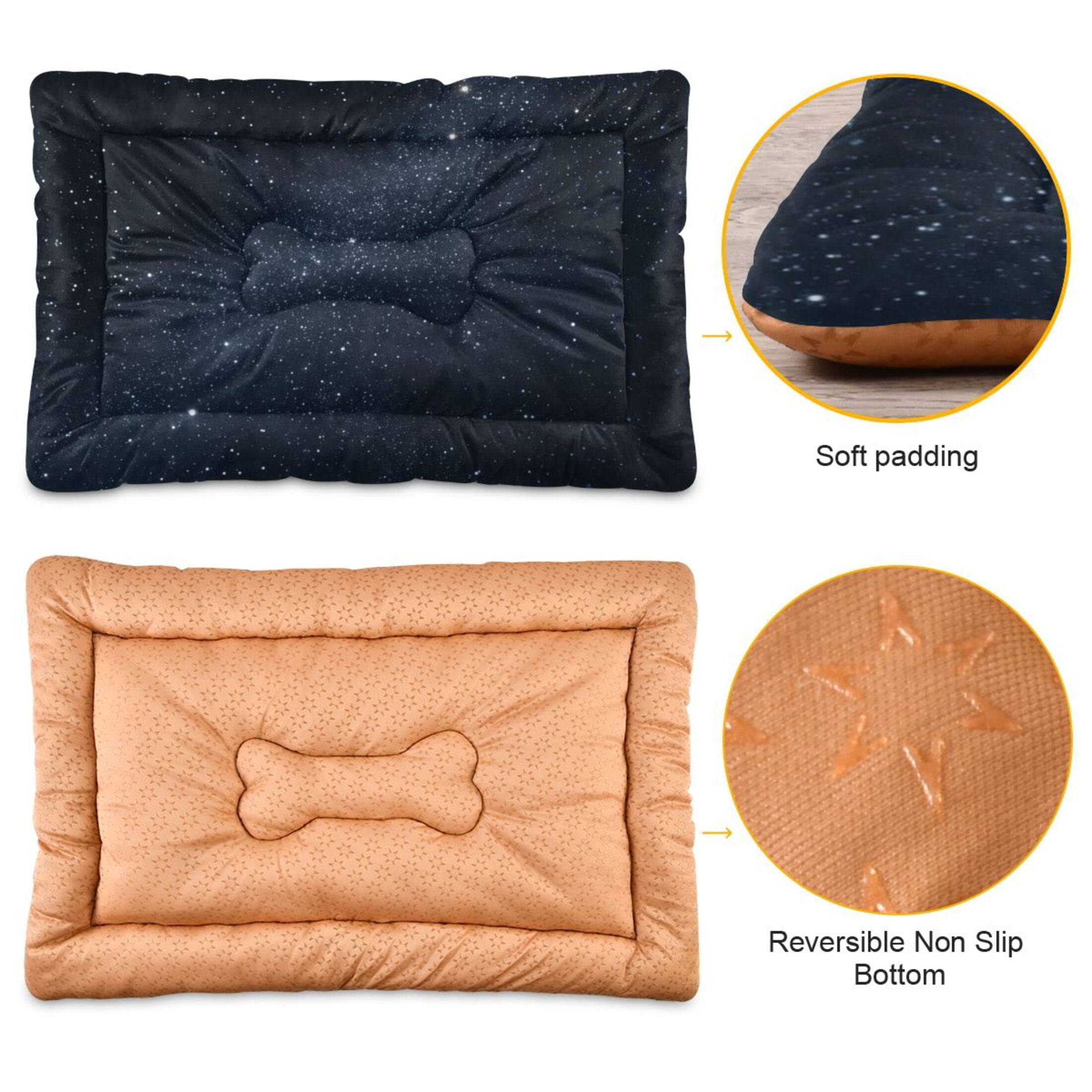 Cozy Mat Pet Bed Indoor Outdoor Warm Soft For Cat Dog Puppy(S/M) Starry Night Sky
