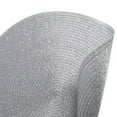 thumbnail image 4 of DII Round Modern Polypropylene Woven Placemat in Metallic Silver (Set of 4), 4 of 4