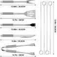 thumbnail image 5 of BBQ Utensil Set Stainless Steel Professional Barbecue Accessories Grill Tool with Bag Easy to Carry, 5 of 5