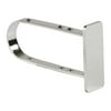Econoco - EC4 - Chrome End Cap for for 1/2" x 1-1/2" Rectangular Hangrail - Sold in Pack of 100