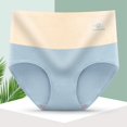 thumbnail image 2 of ibuvkizy Panties for Women Pants Womens Underwear,Ladies Soft Stretchy Briefs,Women's Large Size High Waist Tummy Butt Lift Printed Breathable Underwear Briefs, 2 of 9