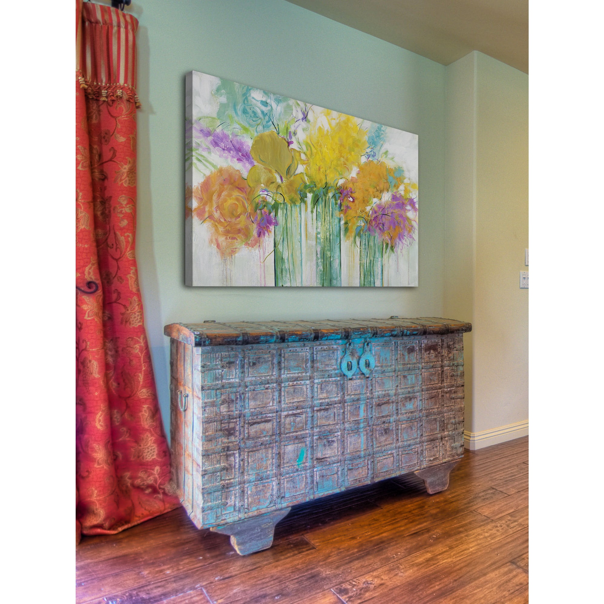Marmont Hill - "Warm Summer Blooms I" by Julie Joy Painting Print on Wrapped Canvas