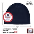 thumbnail image 4 of Blueberry Uniforms Navy Fleece Beanie Hat - Ultra Soft, Warm and Lightweight Skully Watch Cap Beanie for Men and Women, 4 of 4