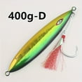 thumbnail image 5 of 400g Glow Metal Jigging Fishing Lure with Hook, Slow Pitch Artificial Saltwater Hard Bait, Lead Casting Tackle - Mixed Color, Saltwater Fishing Gear | Glow Finish Lure | Lead Fishing Weight, Fishing B, 5 of 7