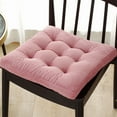 thumbnail image 3 of Cojín con mechones engrosados, cojín cuadrado sólido, cojín para silla de pana, cojín para asiento suave, 3 of 5