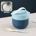 thumbnail image 2 of Ikeay Lunch Box, Sealable Leakproof Soup Cup with Lid Spoon Microwave Heated Plastic Bowl for Easy Handling, Food Storage, 2 of 6