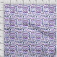 thumbnail image 4 of oneOone Georgette Viscose Medium Purple Fabric Text Sewing Craft Projects Fabric Prints By Yard 42 Inch Wide, 4 of 6