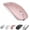 Rose Gold, variant on Bluetooth Mouse,Rechargeable Wireless Mouse for MacBook Pro/MacBook Air/Laptop/PC/Mac/iPad pro/Computer,Bluetooth 5.2 + 3.0 +2.4G USB Receiver