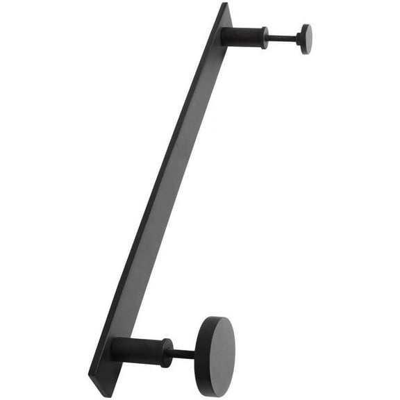 ATT Hardware 14'' (356 mm) Cast Iron Barn Door Handle Flat Bar Pull Handle,Black