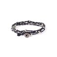 thumbnail image 1 of PULSERA LIFE IS WRAP - Negro / Plata Virtu Made WA0293-12, 1 of 1