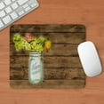 thumbnail image 3 of CafePress - Mason Jar Floral Barn Wood Western Country Mousepa - Non-slip Rubber Mousepad, Gaming Mouse Pad, 3 of 6