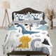 thumbnail image 1 of Baby Dinosaurs Toddler Bedding, Funda Nórdica Única para Guardería Niños, Cuna, 1 of 4
