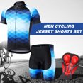 thumbnail image 2 of Lixada Lixada Men's Gradient Cycling Outfit in Blue, Size EU L - Premium Moisture-Wicking Fabric, 3 Rear Pockets, Reflective Strips, Gel Padding for Comfort, Silicone Grippers for Stability, 2 of 7