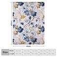 thumbnail image 4 of Fenyluxe Floral Pattern Print Throw Blanket Flannel Hand/Machine Wash All Seasons Blanket 60x80in, 4 of 6