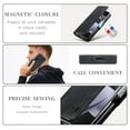 thumbnail image 2 of Wallet Case for Samsung Galaxy Z Fold 6 6G, Full Body Protection Vintage PU Leather Card Slots Magnetic Kickstand Classic Business Rugged Phone Case Cover for Samsung Galaxy Z Fold 6, Black, 2 of 9