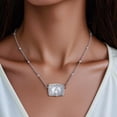 thumbnail image 2 of OHOB-COOL  Mini Belt Buckle Necklace with Initial – Personalized Western Cow Tag Pendant, Silver Tone Adjustable Jewelry for Valentine's Day Gift, 2 of 7