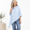 Light Blue, variant on Pale Peach Slim UPF 50+ Sun Shawl for Women Ice Silk Convertible UV Scarf
