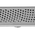 thumbnail image 2 of Designline 32 in. Stainless Steel Linear Shower Drain Wave Grate, 2 of 9