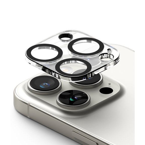 Ringke Camera Glass for iPhone 16 Pro Max / 16 Pro Camera Protector, Multi-layer Hight-quality Full Coverage Tempered Glass Lens Protection