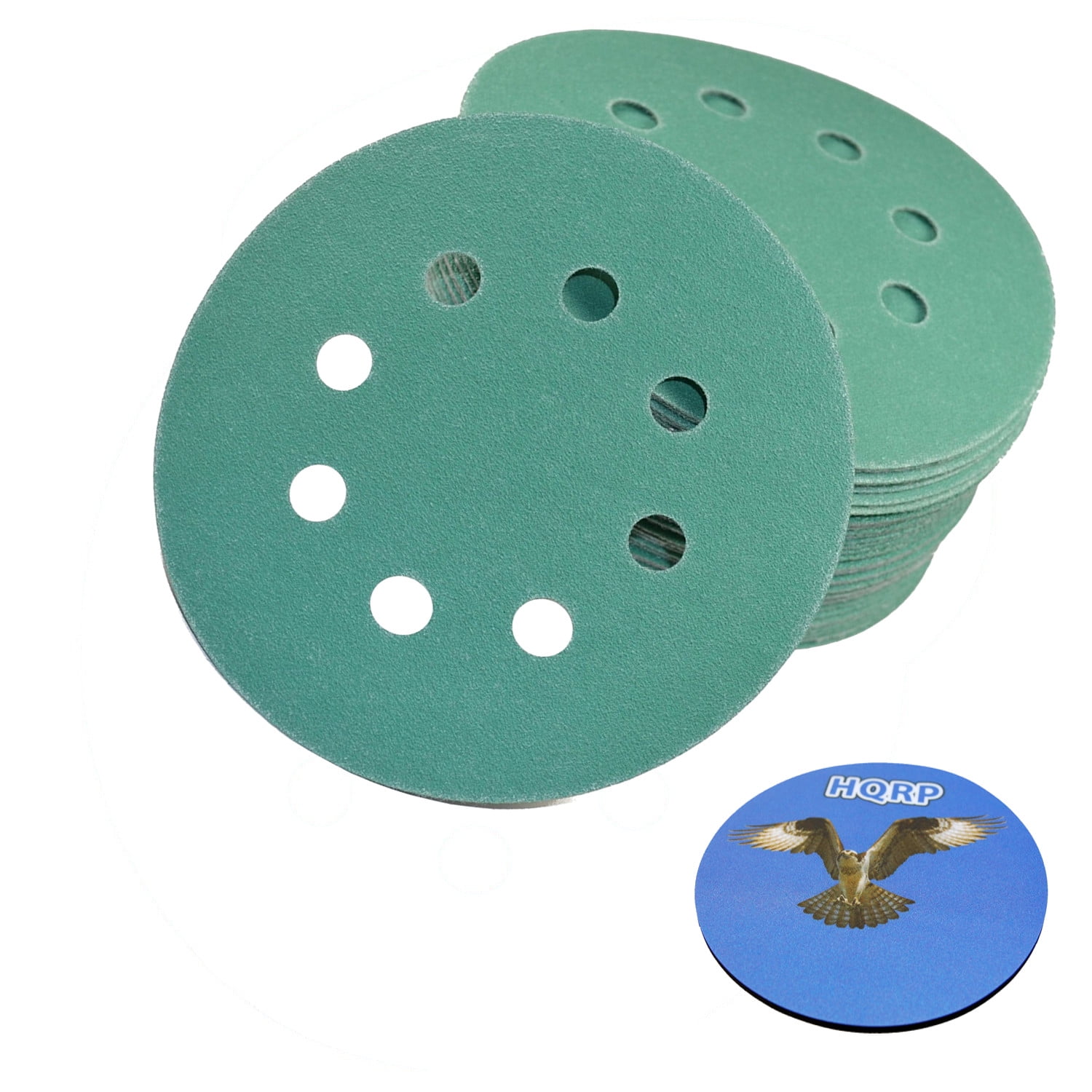 HQRP 5" 8Hole 220Grit Sanding Discs for PorterCable 382 Random Orbit