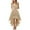 Khaki, variant on Womens Lace Chiffon Dresses Homecoming Ruffle Bridesmaid Dresses Sleeveless Wedding Guest Formal Dresses