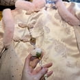thumbnail image 4 of Otqutp Little Girls Chinese National 𝗦tyle Plush Jacket Dress Toddler Traditional Cute Elegant Embroidery Outfits for New Year, 4 of 4