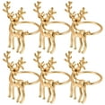 thumbnail image 3 of MasteelfCA 6Pcs Decorative Napkin Buckles Metal Napkin Rings Creative Dining Decors Practical Napkin Holders, 3 of 8