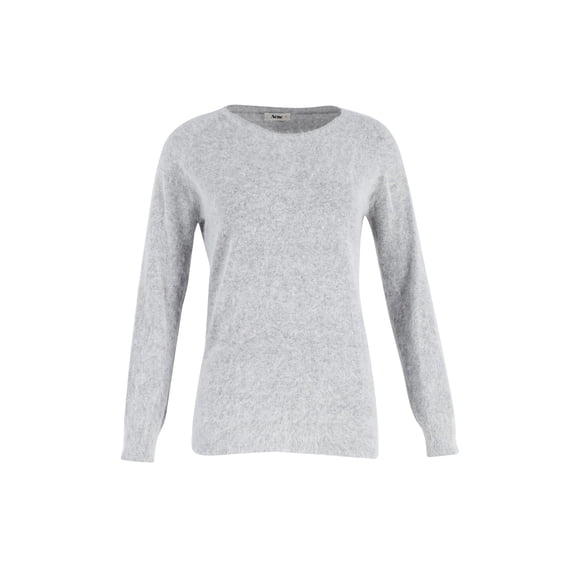 Pre-Owned Acne Studios Brushed Knit Sweater in Grey Mohair