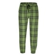 thumbnail image 6 of YABCSAZ Men's Plaid Sweatpants Casual Loose Fit Casual Pants Drawstring Tapered Swaterpants Lightweight Joggers with Pockets for Workout, Running Training Hiking Jogging, 6 of 8